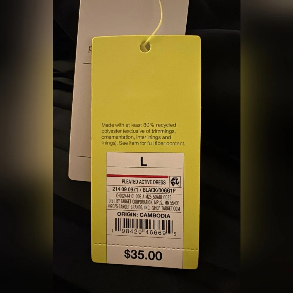 All in Motion Black Pleated Midi Dress - Picture 4 of 4